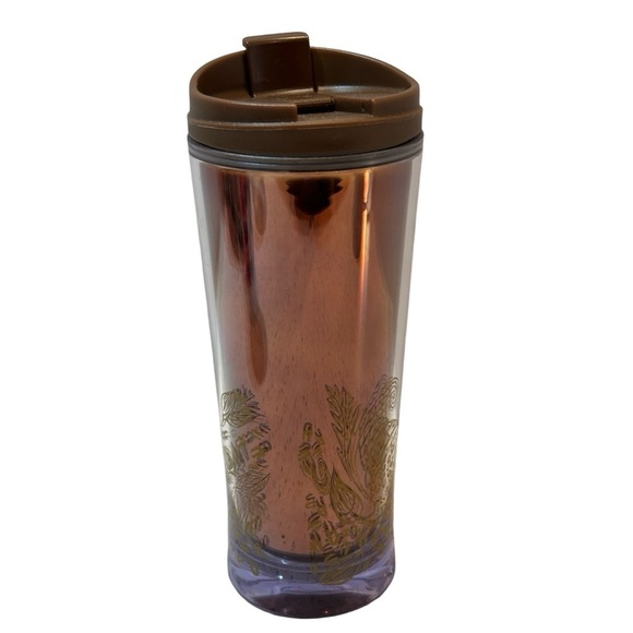 Starbucks Mermaid Copper Brown Travel Cup for Hot or‎ Cold Drinks - Picture 4 of 9